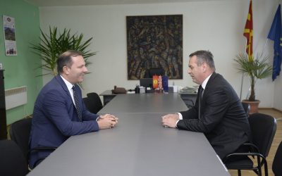 Министерот за внатрешни работи Оливер Спасовски во работна посета на општина Вевчани